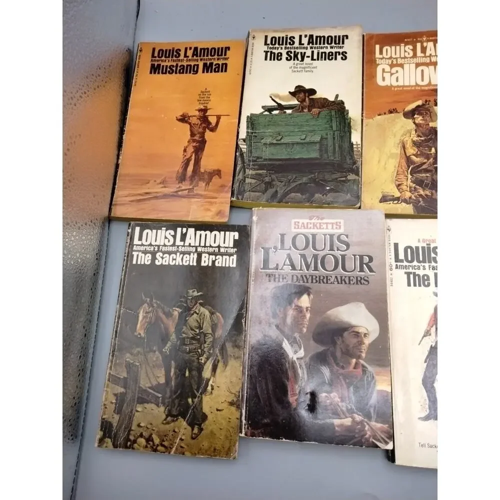 Lot of 10 Louis L’Amour “The Sacketts” Series Trade Paperback Western Books (1)